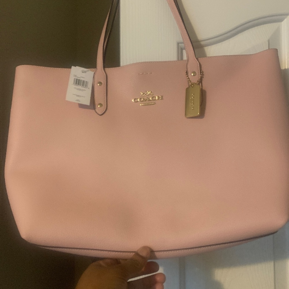 Classic pink large handbag